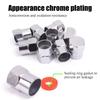 Car Flat Head Valve Cap Universal Hexagonal Chrome Plated Dust Wheel Nozzle Decor Tyre Valve Stem Caps Auto Accessories 20/10Pcs
