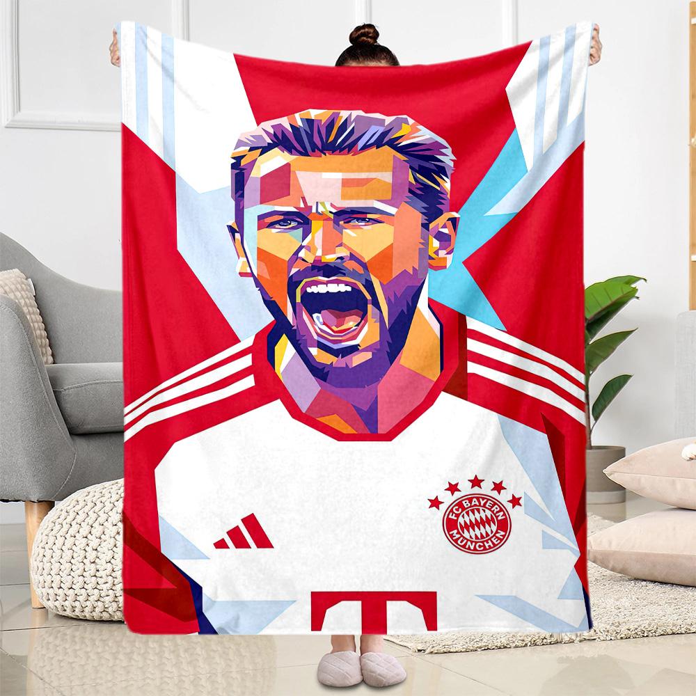 Bayern Munich Blanket Comfortable Perfect for Office Office Chair Bedding All-Season Use Modern Style Best Holiday Gift for Friends Family