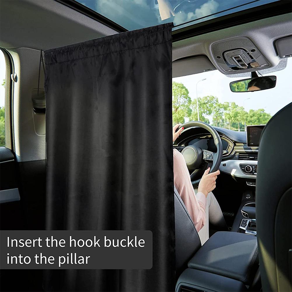 Car Separation Curtains UV Protection Car Privacy Screen Curtains Waterproof Removable Car Rear Privacy Curtain for Auto Truck
