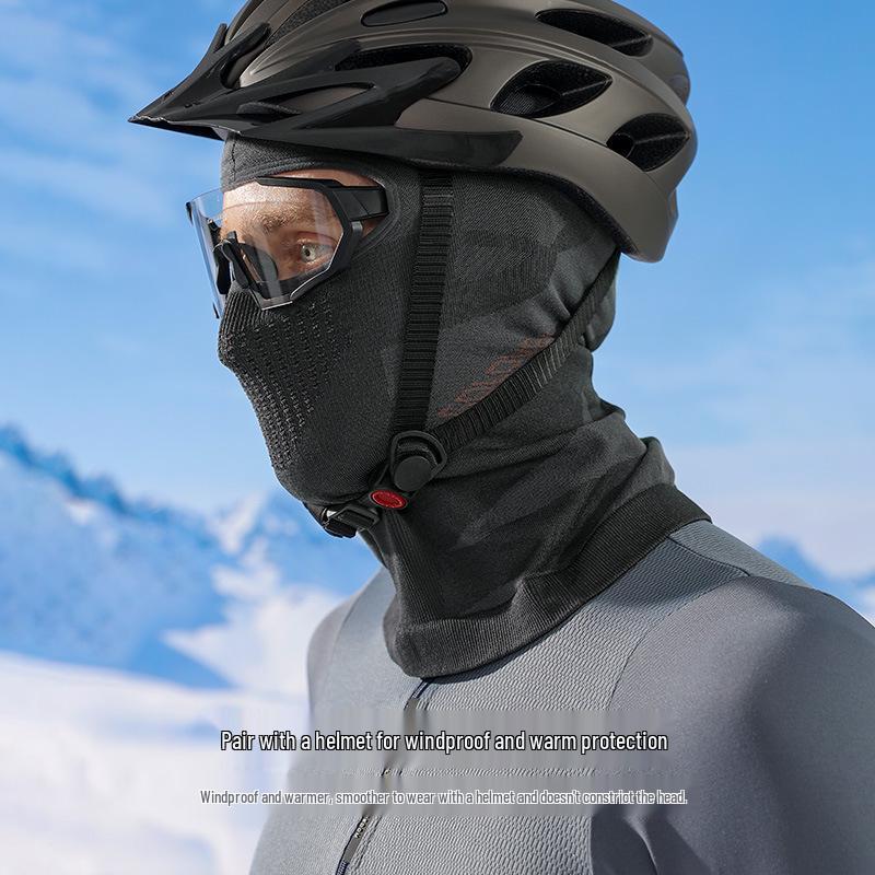 Men's Winter Windproof Cycling & Motorcycle Face Mask - Helmet-Compatible, Ski Neck Warmer