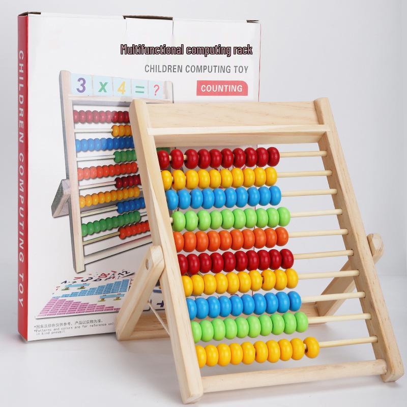 

Детские деревянные счеты на 10 рядов: Математическое учебное пособие для малышей и учеников начальной школы