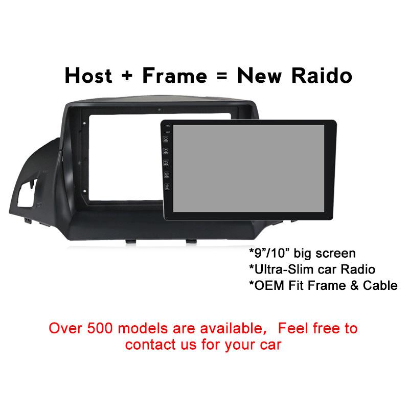 Large Screen Android Navigation System with Trim Frame & Wiring Harness for 13-17 Ford Ecosport