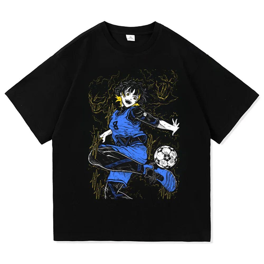 Anime T-shirt Casual Fashion Printed Loose Round Neck T-shirt Fashion Casual Loose T Shirt Sports Streetwear Cotton Tops Unisex