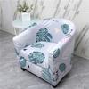 2 pçs/set clube cadeira slipcover estiramento poltrona capas impressas banheira cadeira capa de sofá elastano capas para balcão de bar