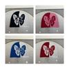 Knitted Beanie Hat for Students Adult Windproof Foldable Winter Hat Handmade Butterfly Pattern Keep Warm Cycling Hat