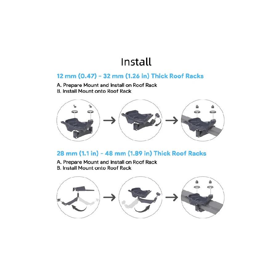 Starlink Mini Roof Rack Mount ,Starlink Mini Mount, Starlink Mini Magnetic Mounting Kit for Pole RV,Caravans,Van Mobility (Starl