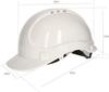 Adjustable Construction Helmet with Chin Strap - White - Kotarbau