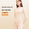 Langsha Women's 7A Antibacterial Pure Cotton Mock Neck Thermal Set