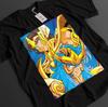 Camisa Saint Seiya Camiseta Shiryu Camiseta Hyoga Top Shun Camiseta Gráfica Anime Ikku
