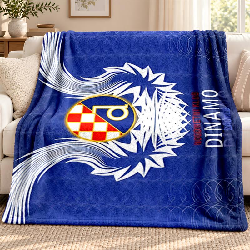 GNK Dinamo Zagreb blanket Flannel Blanket Soft Cozy Plush Throw for Sofa Bed Lightweight Home Decoration Outdoor camping