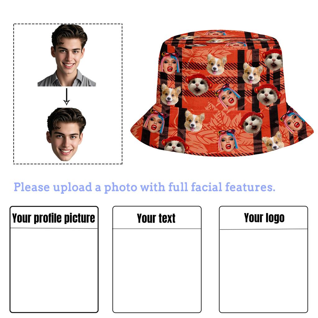 Personalizovaný potištěný rybářský klobouk