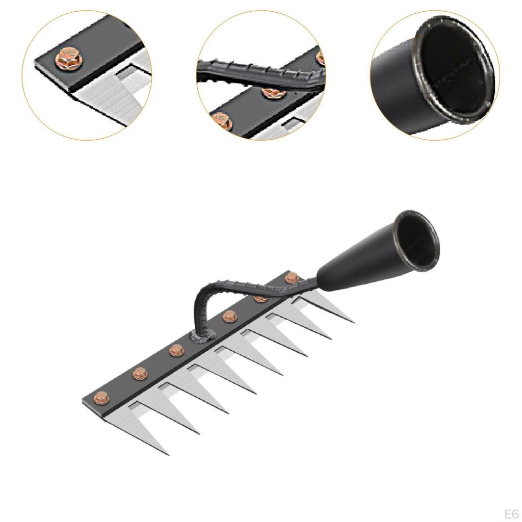 Agricultural Hand Tool for Gardening Soil Rake Vegetable Preparation