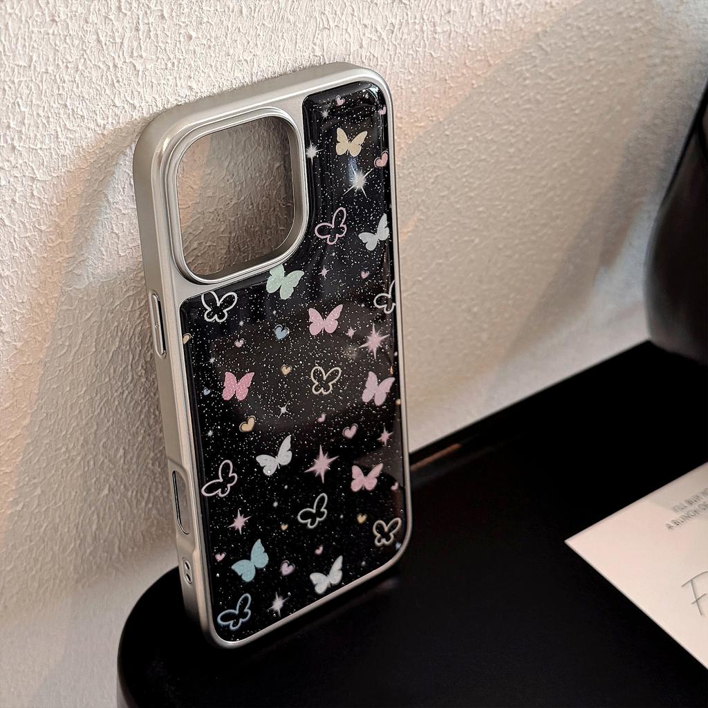 Star Color Butterfly Use 16 Apple 15 Pro Max Mobile Case IPhone 14 Drop Glass Powder 1315 Hard Huawei