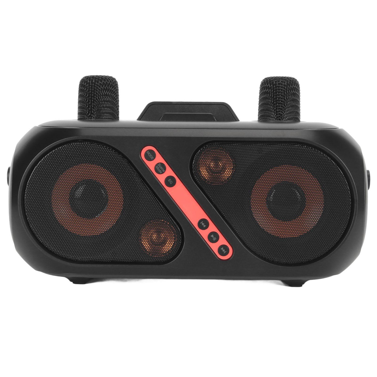 

Караоке-колонка портативная Bluetooth 5.0 с длительным сроком службы батареи караоке-машина с 2 микрофонами для