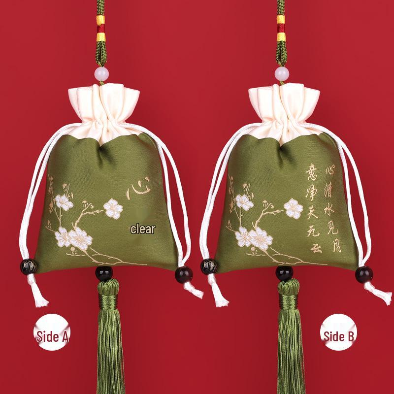 Embroidered Lavender Sachet: Dragon Boat Festival Car Pendant, Mosquito Repellent for Babies and Kids