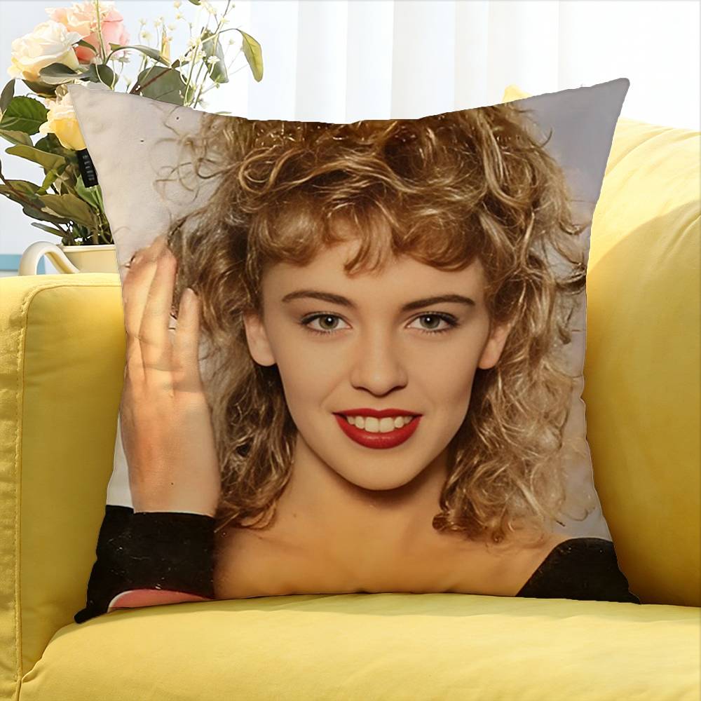 KKylie Minogue Singer World Various Sizes Square Pillow Case For Car Home Bedchamber Decor