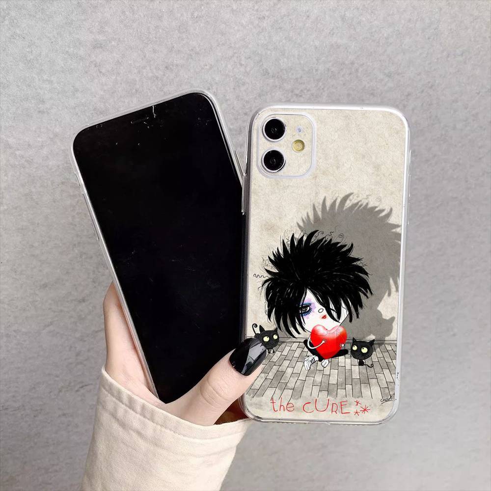 

The cure Robert S-Smith Phone Case For iPhone17,16,15,14,13,12,11 Plus,Pro Max Soft Transparent Cover iPhone12PROMAX