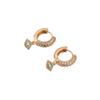 Fashion Eye Dangle Earrings for Women Cubic Zirconia Daily Jewelry Party Accessories