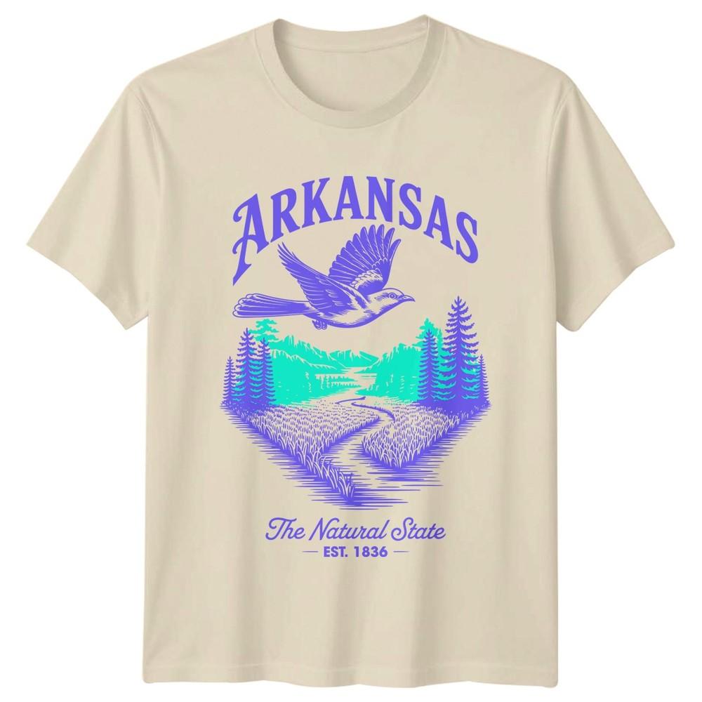 Arkansas The Natural State US States Unisexs Unisexs Graphic Tee Travel Souvenir