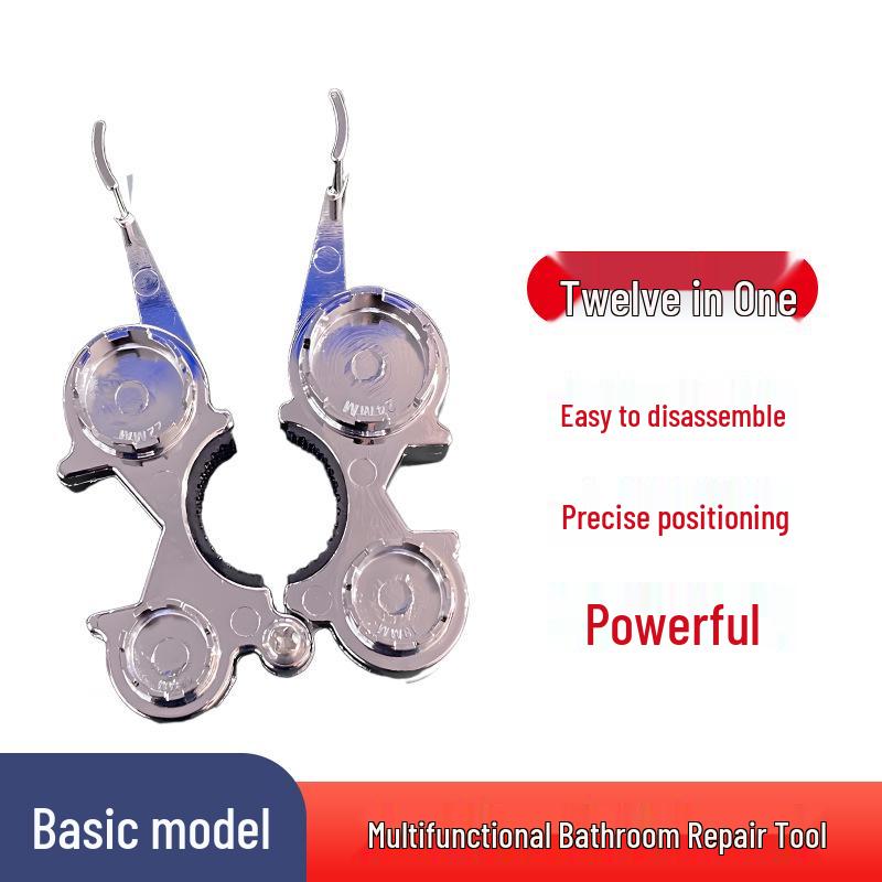 Universal Stainless Steel Aerator Wrench for Basin Faucets and Vanity Washbasins