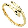 Goldene Schuppen Schlangenform Offener Federarmreif - Damen Trendiger High-End Armreif
