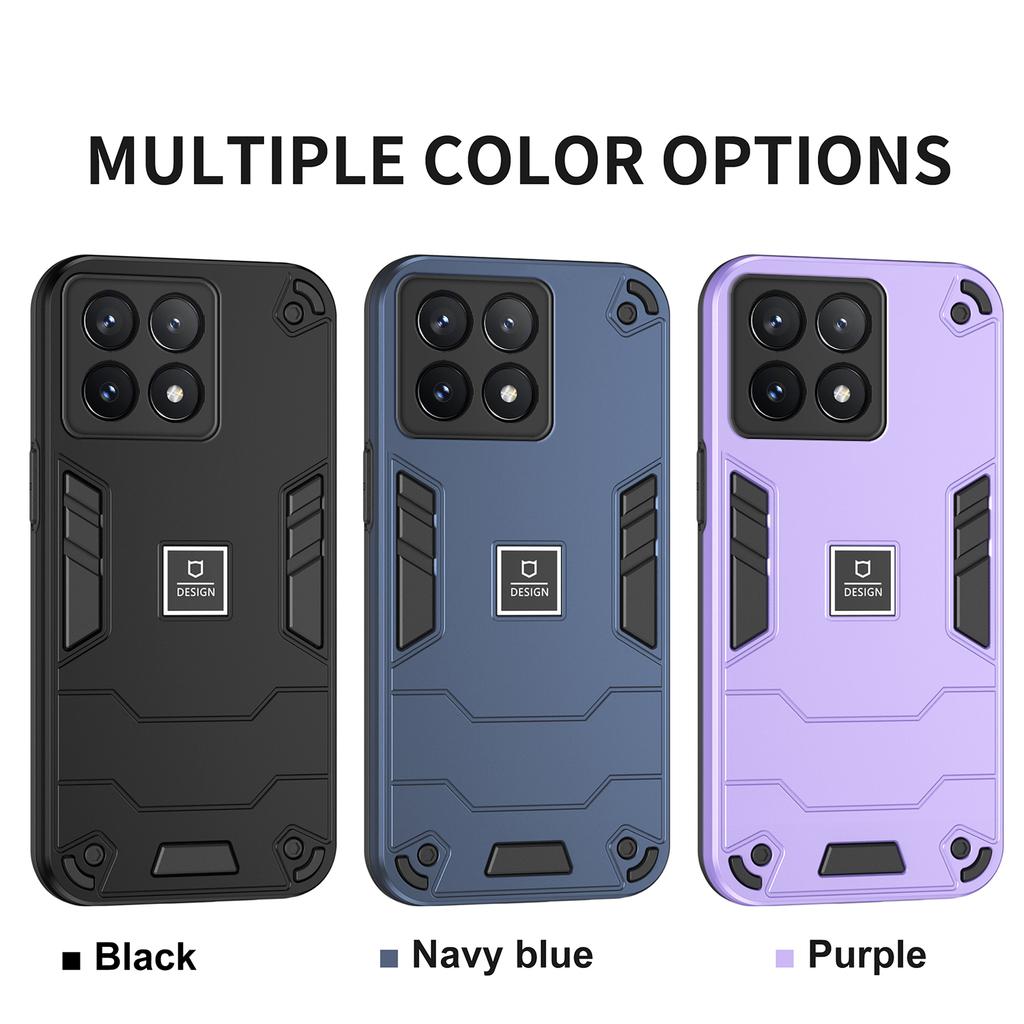 2 In 1 Shockproof Armor Phone Case For Poco X4 X5 X6 Pro F5 Pro M5s M4Pro C55 C61 Soft TPU Frame Cases Protect Bumper Back Cover