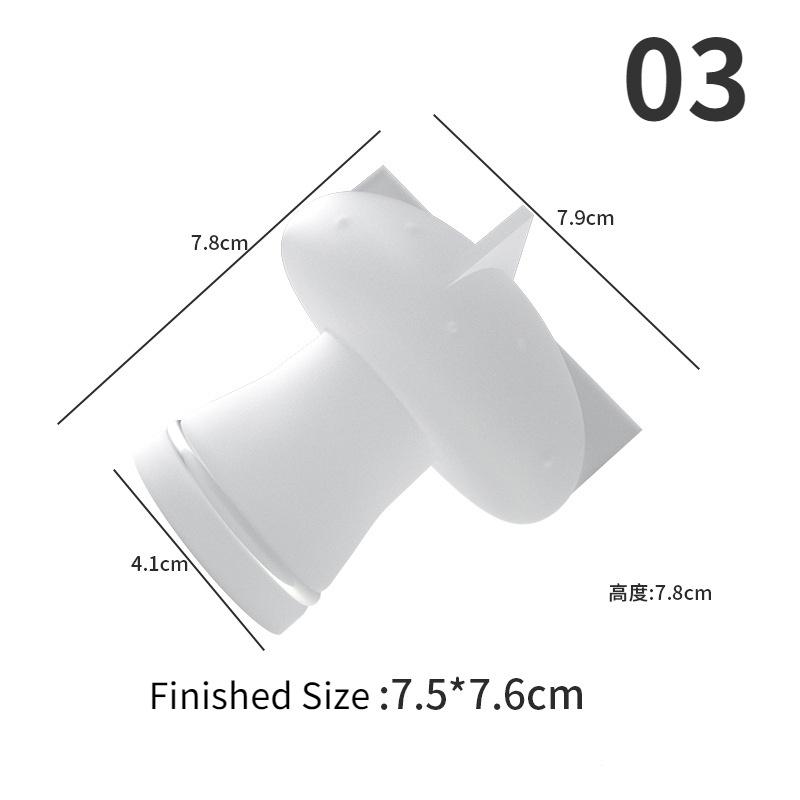 3D Mushroom Shape Candle Mold DIY Silicone Candle Making Mold Aroma Soy Wax Handmade Soap Mould Kitchen Chocolate Baking Mold