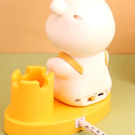 Cartoon Backpack Bear Desk Lamp USB Rechargeable Flexible Gooseneck Table Reading Light Home Office Bedroom Bedside Night Light