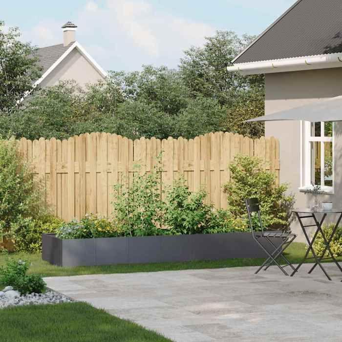 VidaXL Jardinière anthracite 280x80x40 cm acier 860761