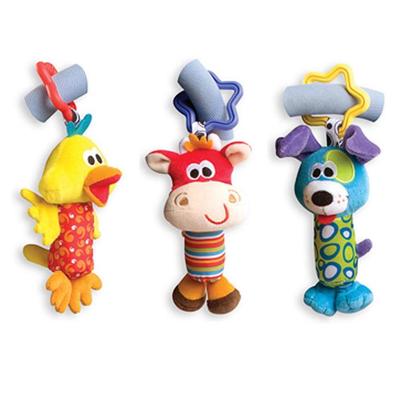 Baby Rattle Tinkle Hand Bell Plush Toy Baby Stroller Rattles Toy