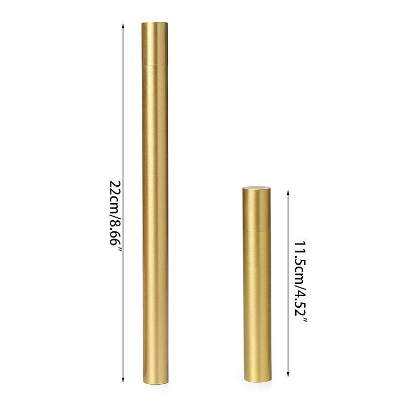 Kupfer Räuchergefäß Stäbchen Röhrchen Kleine Aufbewahrungsbox Halter Tragbar Metalllegierung Fass Tragekoffer Kanister Organizer mit Deckel