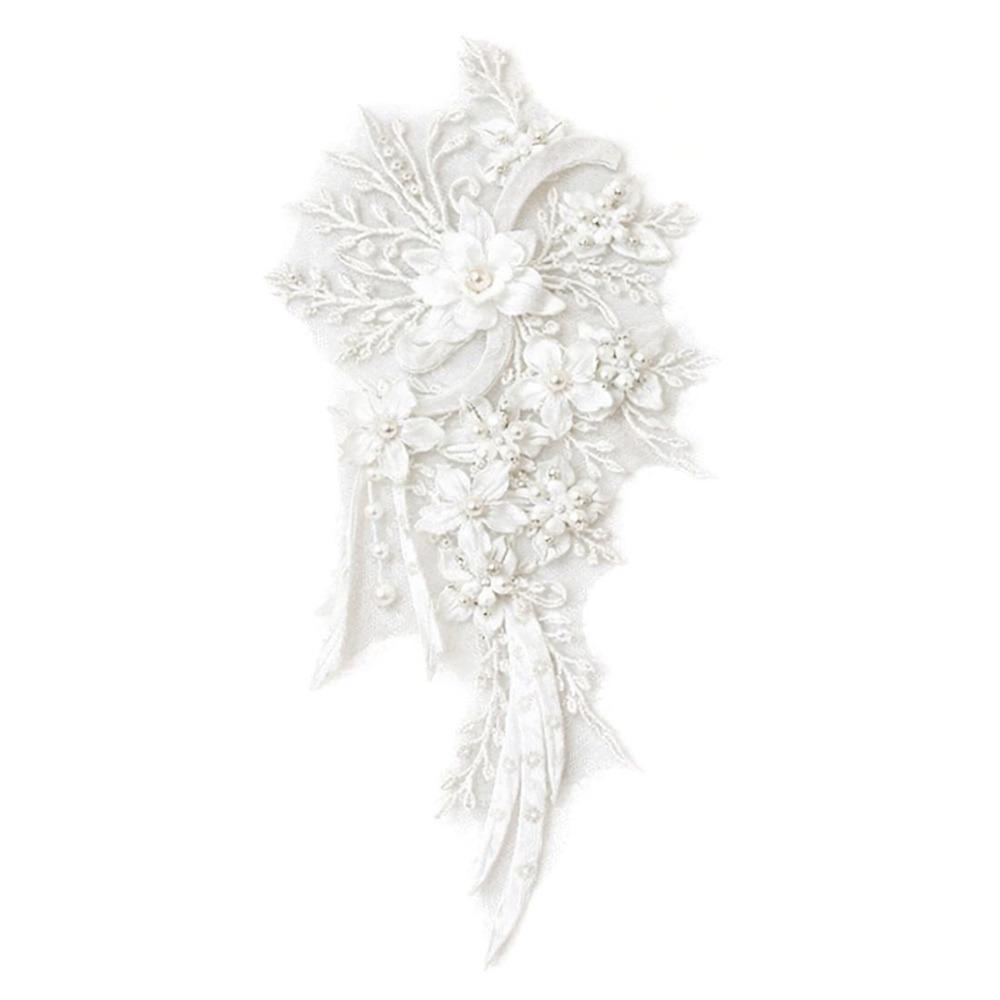 Openwork Wedding Dress Patch Three-Dimensional DIY craft Embroidery Patch Sewing On Patch Lace Fabric Applique