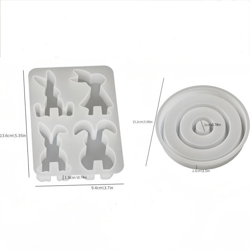 

Easter Bunny Rabbit Silicone Mold Kit-DIY Resin/Plaster/for Easter Egg Decorations, Spring Crafts-Easy Release Reusable Mold