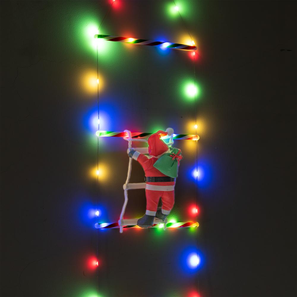 LED žebříkové světla Vánoční dekorace Venkovní nádvoří Zahrada Santa Claus Lezoucí žebřík Světlo pro sváteční dekoraci