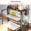 Beifu 3-Tier Carbon Steel Countertop Kitchen Storage Rack