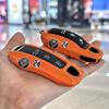 AABKW1 Lava Orange Car Key Case ABS Protective Fob Cover For Porsche Cayenne Macan Panamera 718 Taycan 911 Key Interior Accessories