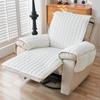 1Seater Recliner Sofa Covers Flannel Plush Armchair Slipcovers with Pockets Relax Recliners Sofa Mat Chair Cover Home