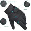 Mountaineering Gloves Men's Special Forces Black Hawk Autumn and Winter Thin Suede Warm Sports Fitness Anti-slip Durable Motorcy