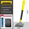 Upgraded Heavy Duty Aluminum Alloy Putty Knife with Thick Black Blade for De-gluing Floor Tiles and Kitchen Use