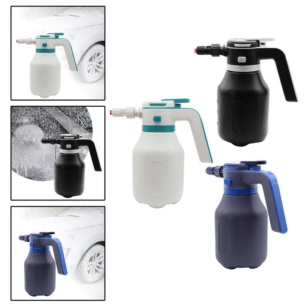 Electric Foam Sprayer Car Wash 2L Rechargeable Portable Foam Spray Bottle with USB for Watering Automotive Home Cleaning
