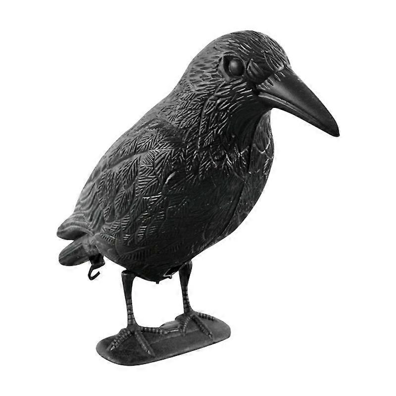 Simulation Black Crow Decoy Shooting Hunting Decoy Plastic Landscape Garden Decoration