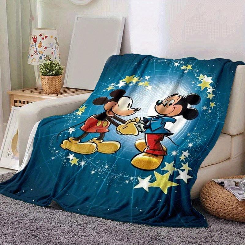1pc Mickey Printing Blanket - Soft, All-Season Throw for Living Room, Beroom,Personalize Gift with Aorable Cartoon Esign