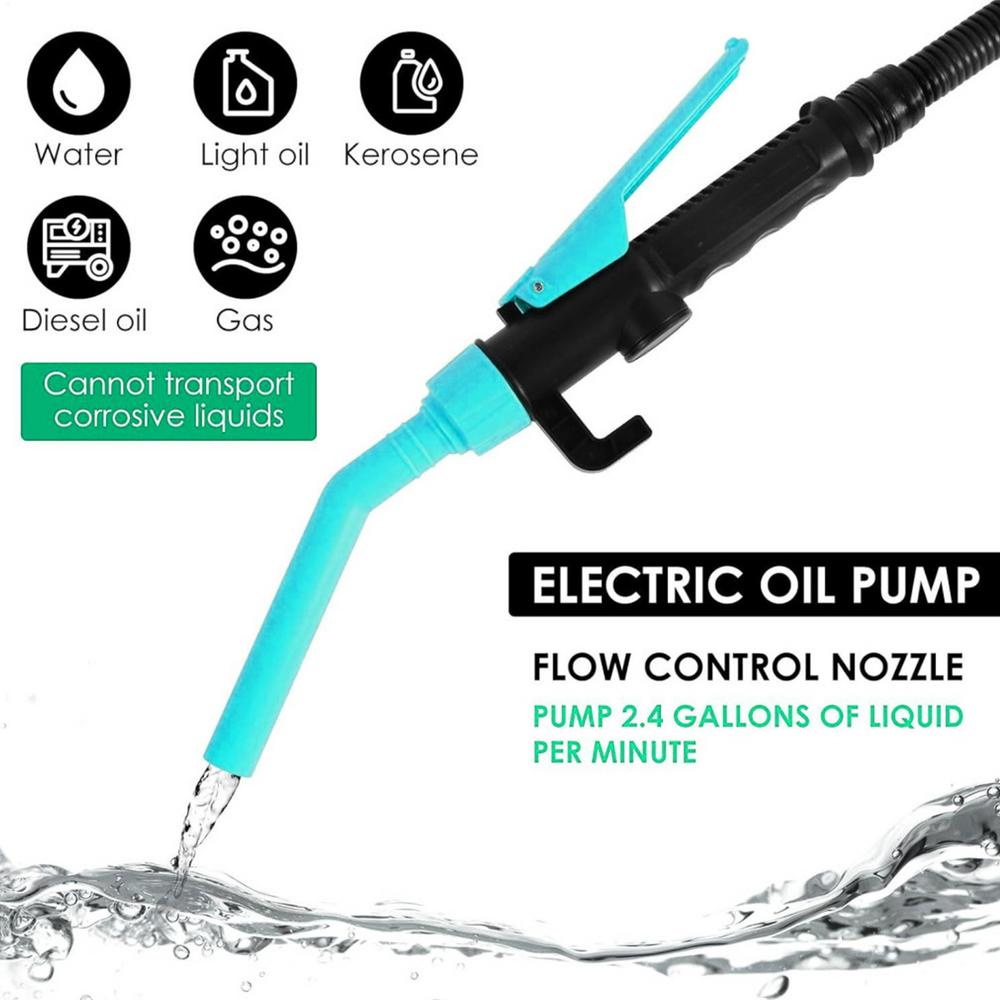 Electric Oil Pump Portable Car Siphon Petrol Fuel Siphon Liquid Transfer Pump Handheld Pump Battery Operated Water Gas Tools