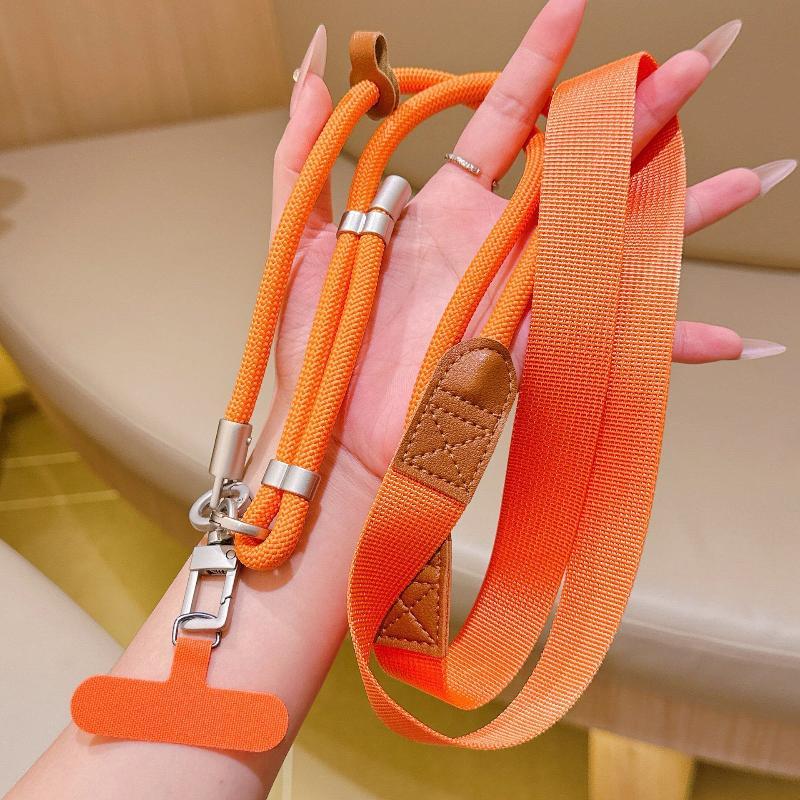 Adjustable Crossbody Phone Lanyard Detachable Clip Anti-Lost Fit All Phone Cases Mobile Strap for Travel Shopping