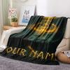 1PC Custom Name Elden Ring Patterned Flannel Blanket Suitable For All Seasons for Home Decor Warmth and Comfort Gifts Holiday Present_lx