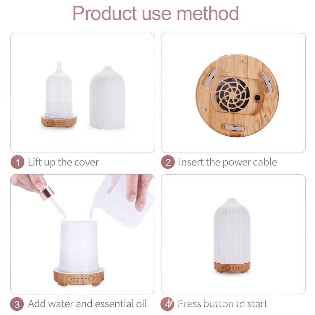 USB Vertical Strip Aroma Diffuser 100ml - Desktop Essential Oil Humidifier for Indoor Use