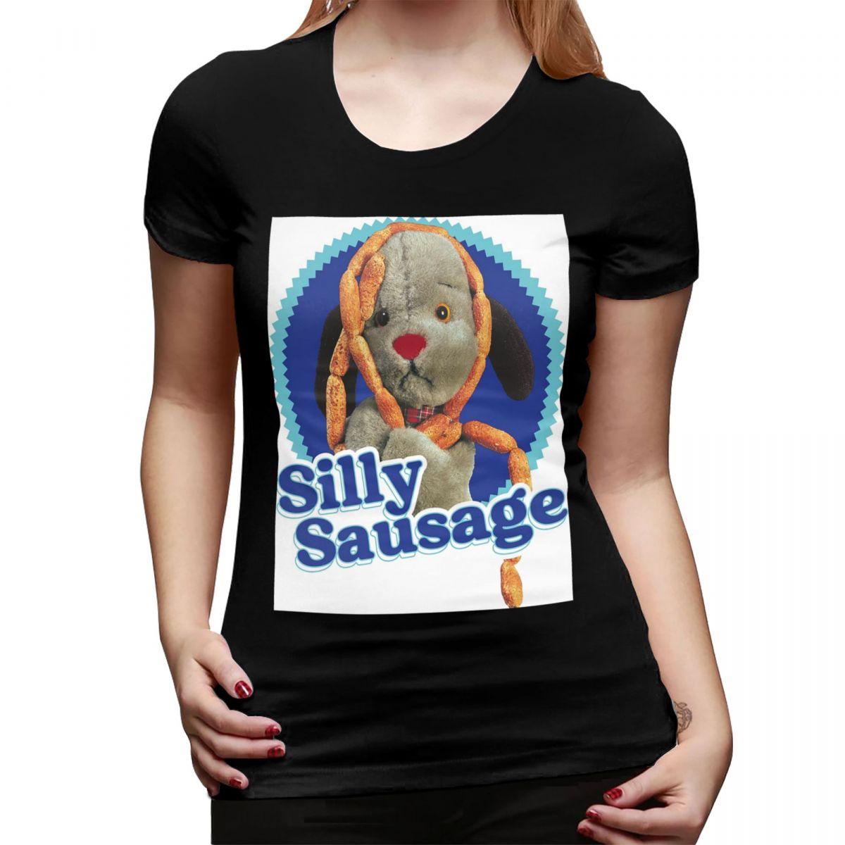 

Sooty Sweep Silly Sausage TShirt for Women ONeck Streetwear T Shirts Womens Tees Short Summer Clothes Tops 4XL