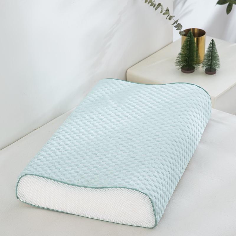 Summer Ice Silk Latex Pillowcase for Kids Breathable Memory Foam Pillow Cover 30x50 40x60 Double Sided Zipper Design