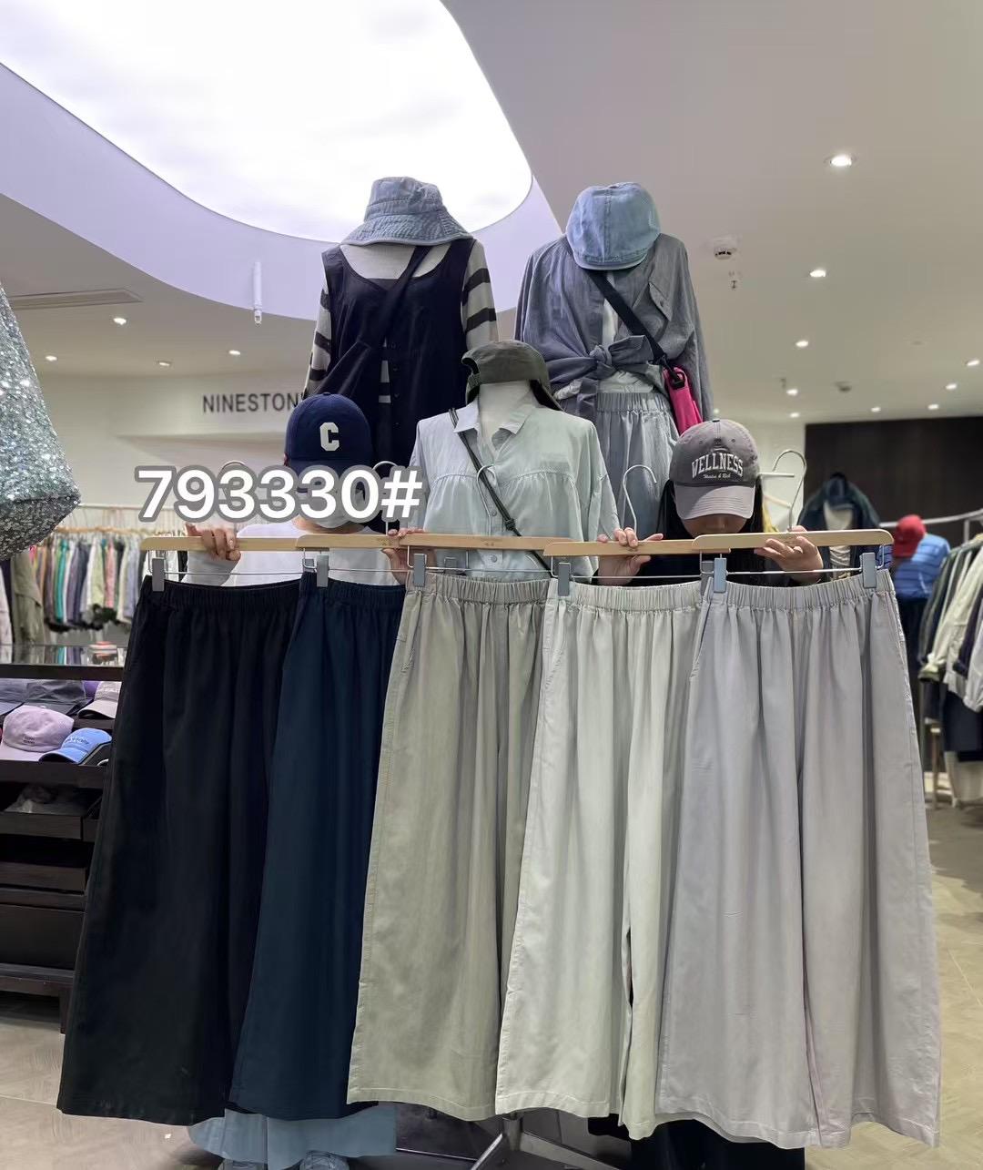 

Korean Style High Waist Loose Wide Leg Cropped Pants - Spring/Summer Plus Size One Size чёрный