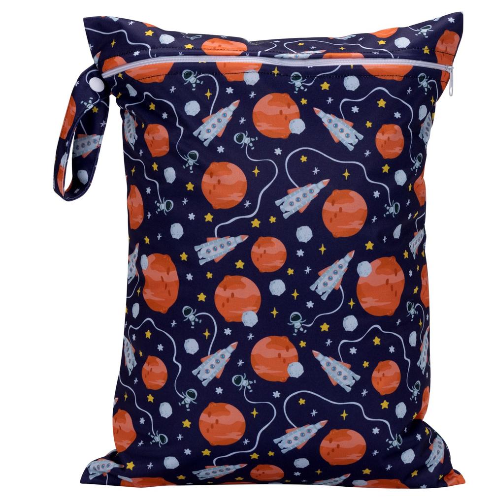 Special Offer Promotion Series 30x40cm Cartoon Waterproof Wet Printed Pocket Nappy Bags Reusable PUL Travel Wet Dry Bags
